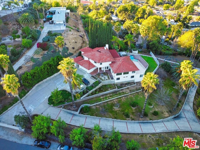 birds eye view of property