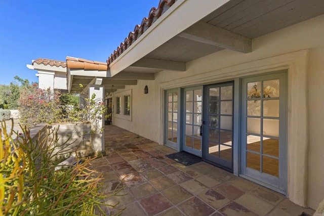 view of patio / terrace with french doors