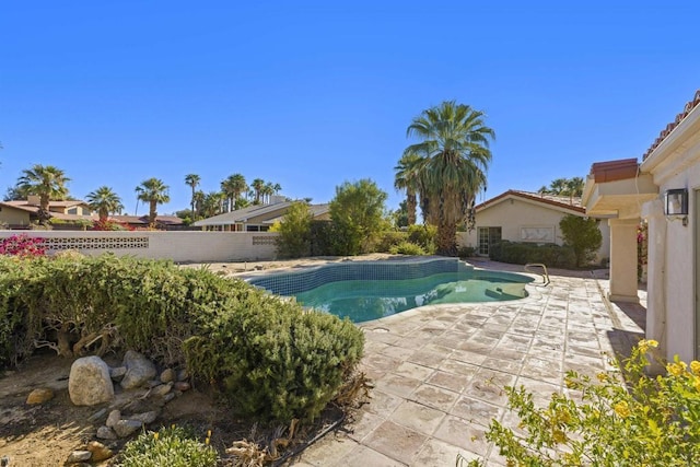 view of pool with a patio area