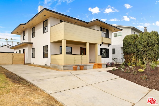 view of front of home