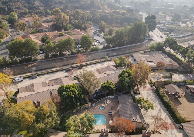 birds eye view of property featuring a residential view