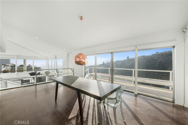 dining room featuring hardwood / wood-style flooring