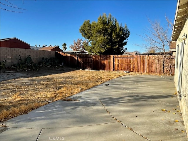 view of yard with a patio