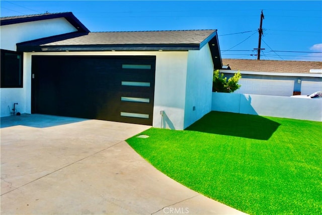 exterior space with a lawn