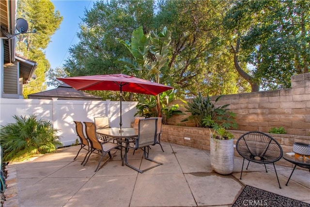 view of patio