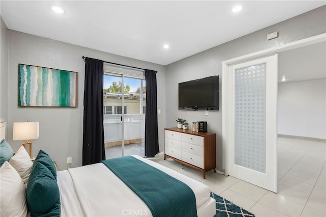 view of tiled bedroom