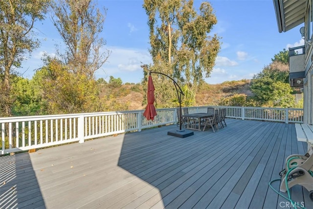 view of wooden terrace