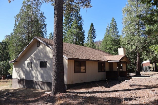 view of home's exterior