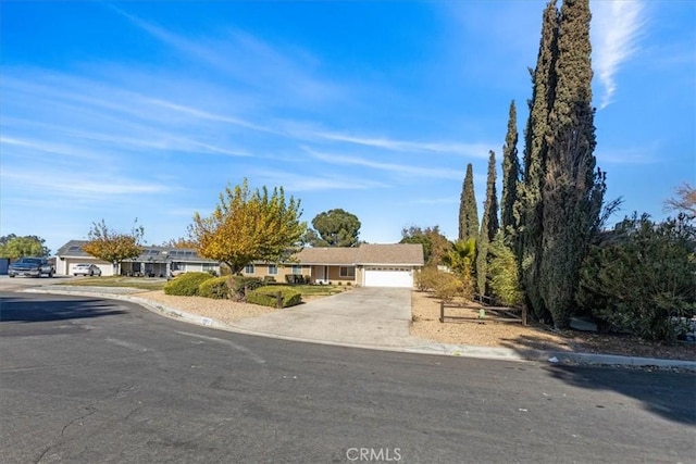 ranch-style home with a garage