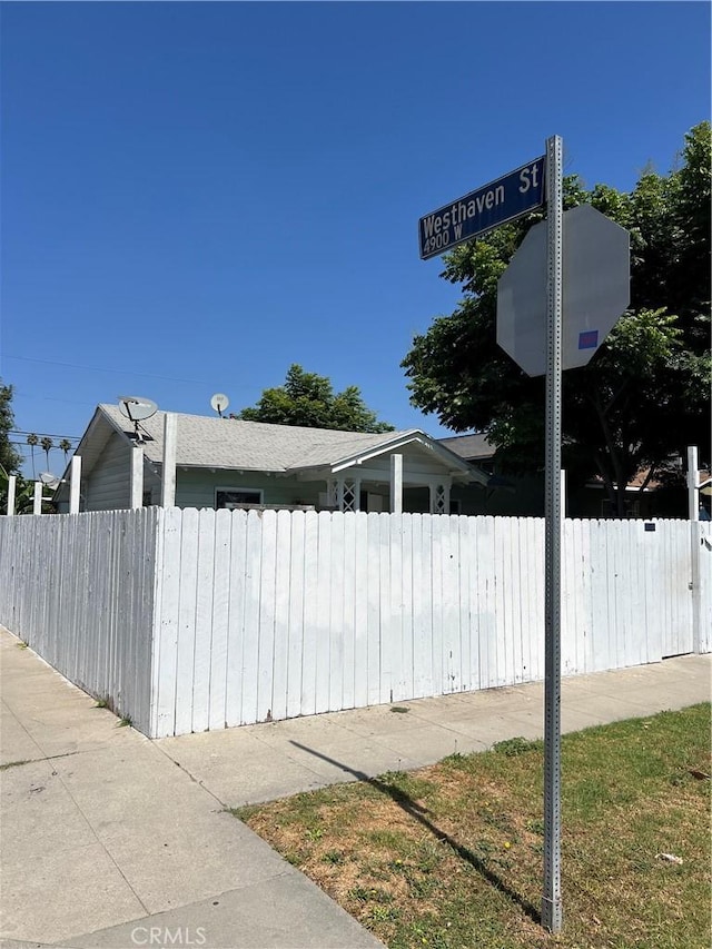 view of side of property