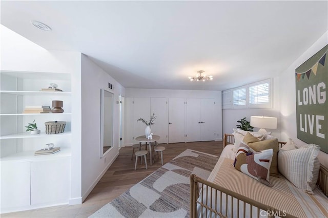 living room featuring hardwood / wood-style floors