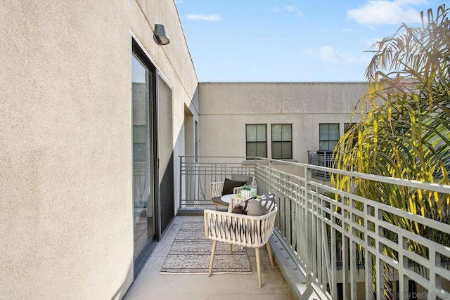 view of balcony