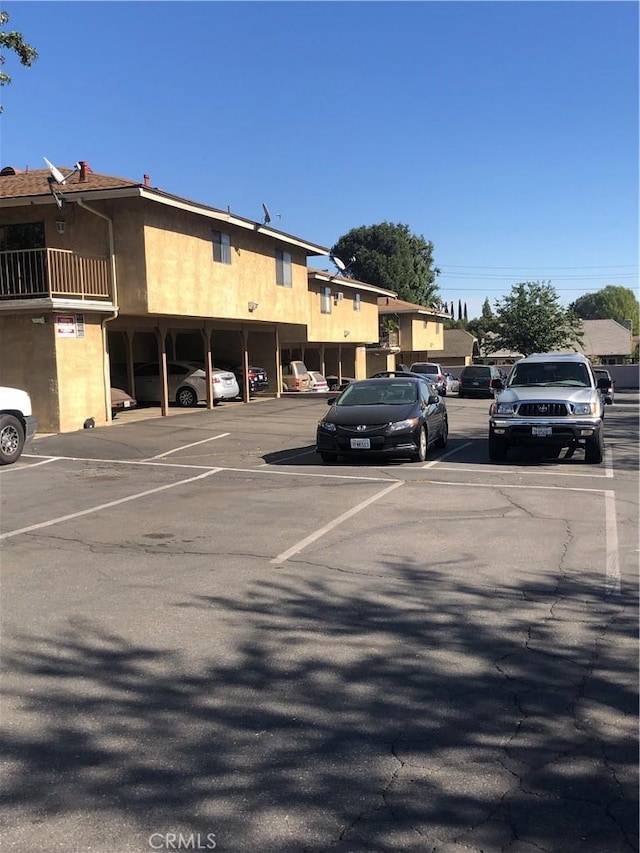 view of car parking