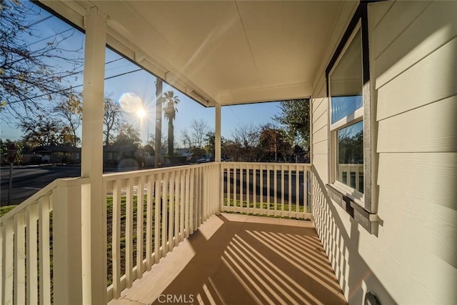 view of balcony