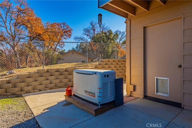 details with fence and a power unit