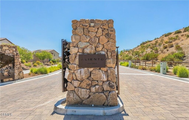 exterior space with a mountain view