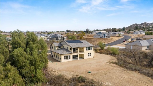 bird's eye view with a residential view