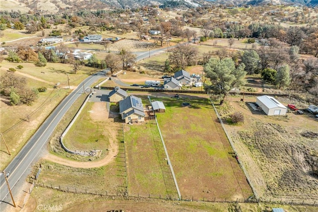 drone / aerial view featuring a rural view