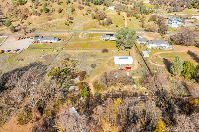 drone / aerial view featuring a rural view