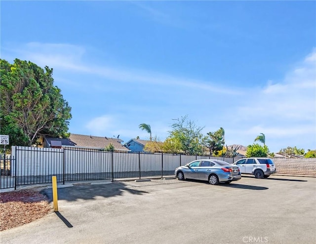 view of parking / parking lot