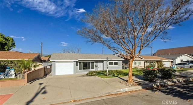 ranch-style house with a garage