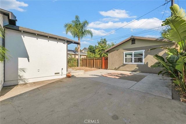 view of home's exterior with a patio