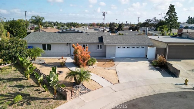 ranch-style house with a garage