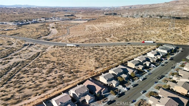 aerial view featuring a mountain view