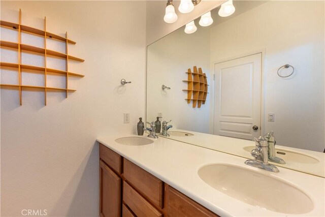 bathroom with vanity