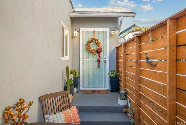 view of entrance to property