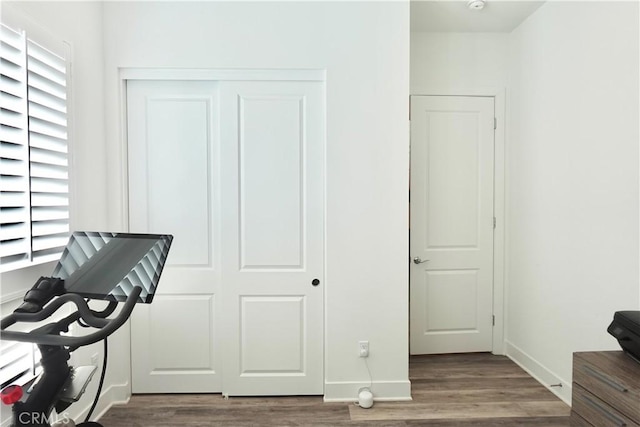 interior space featuring hardwood / wood-style floors