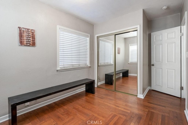 1417 W Gage Ave, Los Angeles, CA 90047 - unfurnished bedroom featuring a closet and baseboards