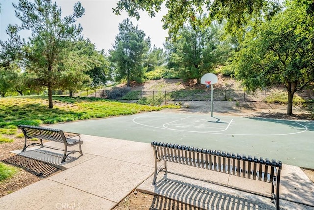 view of basketball court