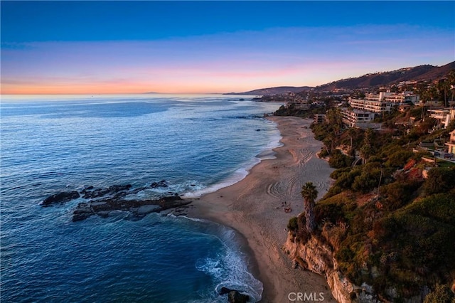31561 Table Rock Dr Unit 211, Laguna Beach, CA 92651 - water view featuring local beach and a mountainous background