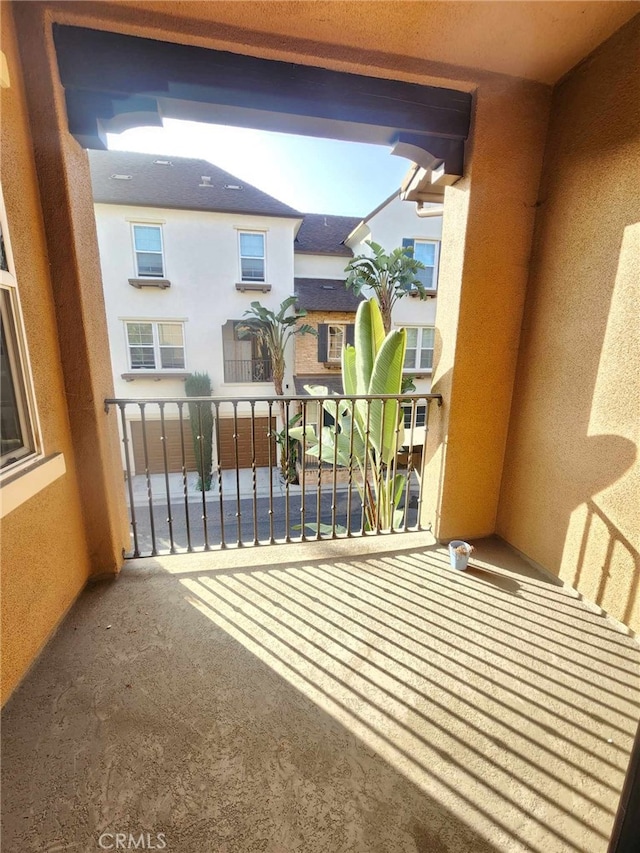 view of balcony