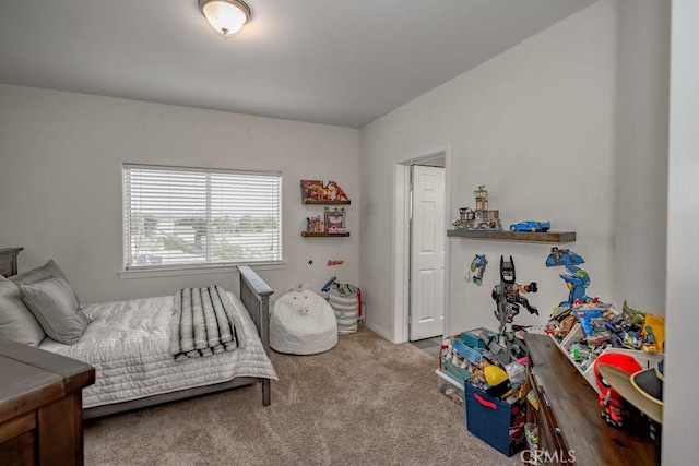 bedroom with carpet flooring