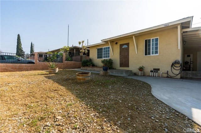 view of ranch-style house