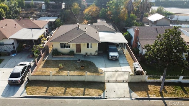 birds eye view of property