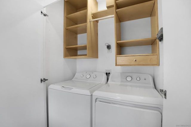 laundry room with washer and clothes dryer