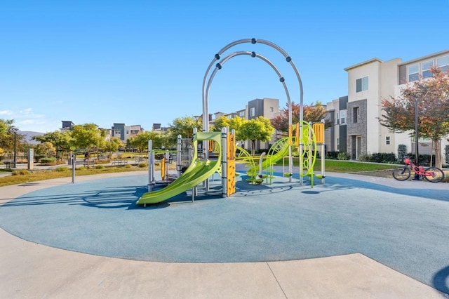 view of jungle gym