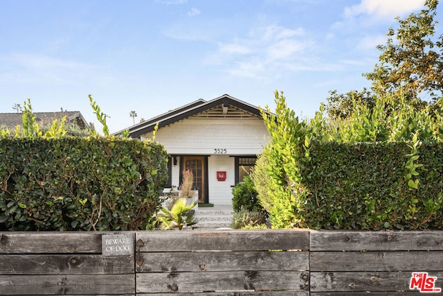 view of front of property with a porch