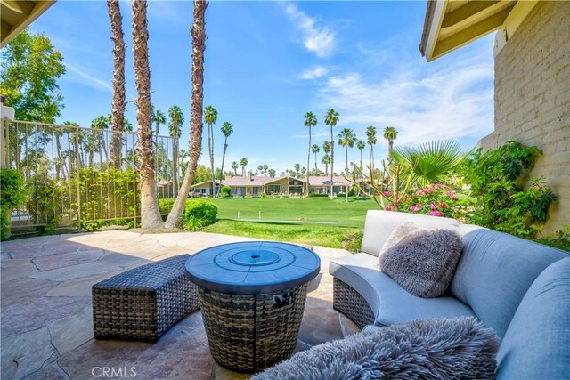324 Sundance Cir, Palm Desert, CA 92211 - view of patio with an outdoor living space