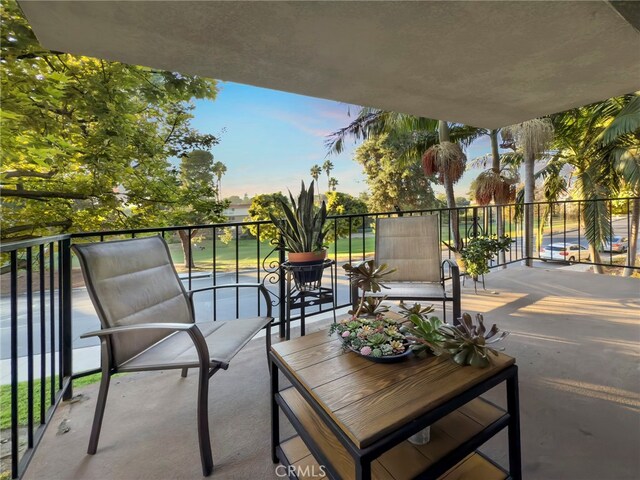 view of balcony