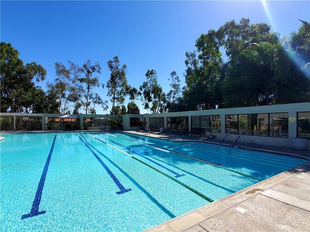 view of pool