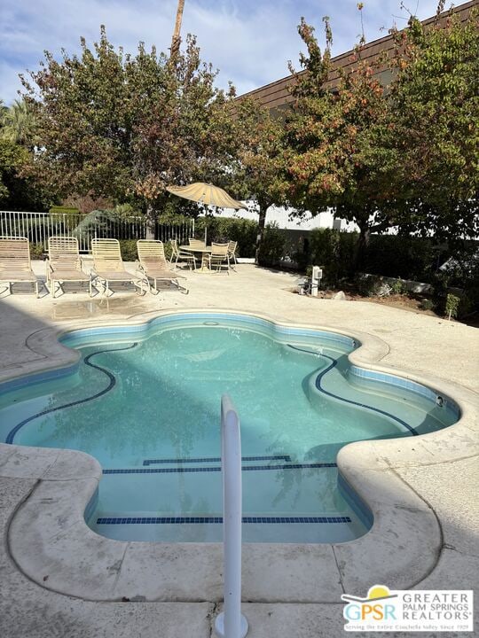 view of pool with a patio