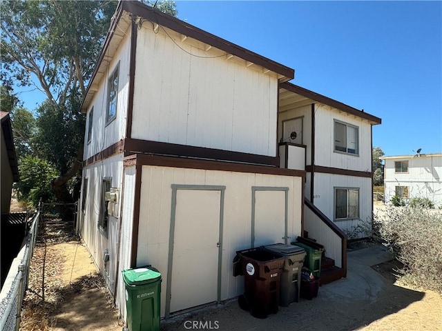 view of rear view of property