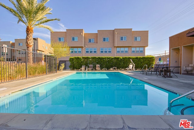 view of pool with a patio area