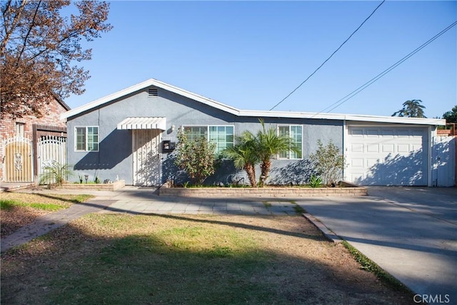 ranch-style house with a garage