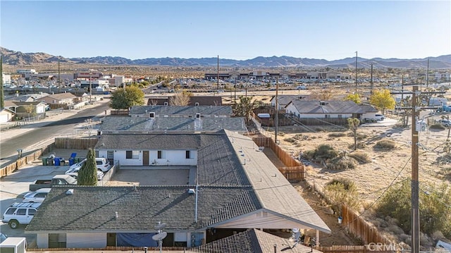 6422 El Dorado Ave, Yucca Valley, CA 92284 - drone / aerial view featuring a mountain view