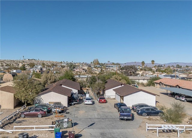 bird's eye view featuring a mountain view